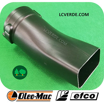 Terminale Tubo Curvo Uscita Bocca Rettangolare Soffiatore OleoMac BV163 BV900 BV901 Efco SA2063 SA9000 SA9010 ricambi LCVERDE.com