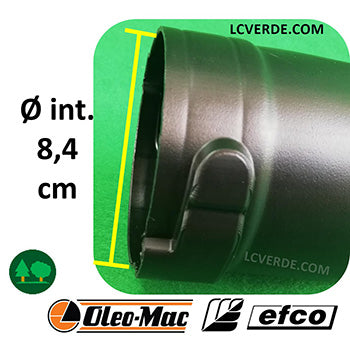 Terminale Tubo Curvo Uscita Bocca Rettangolare Soffiatore OleoMac BV163 BV900 BV901 Efco SA2063 SA9000 SA9010 ricambi LCVERDE.com spare parts