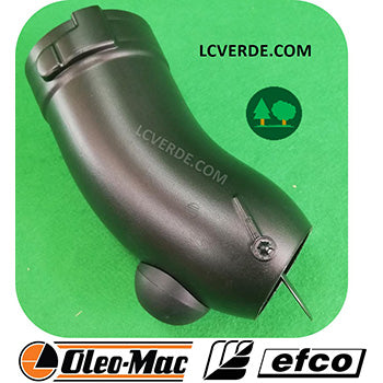 Terminale Tubo Curvo Uscita Bocca Tonda Sferica Soffiatore OleoMac BV163 BV900 BV901 Efco SA2063 SA9000 SA9010 ricambi LCVERDE.com