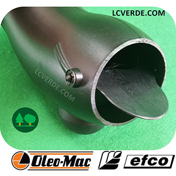 Terminale Tubo Curvo Uscita Bocca Tonda Sferica Soffiatore OleoMac BV163 BV900 BV901 Efco SA2063 SA9000 SA9010 ricambi LCVERDE.com spare part