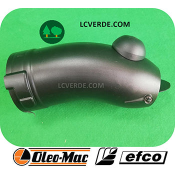 Terminale Tubo Curvo Uscita Bocca Tonda Sferica Soffiatore OleoMac BV163 BV900 BV901 Efco SA2063 SA9000 SA9010 ricambio LCVERDE.com