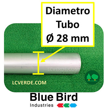 Tubo Esterno Diametro 28 mm Asta Professionale Esterna Decespugliatore BlueBird Kawasaki Honda ricambio LCVERDE.com 571400