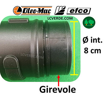 Tubo Innesto Girevole Soffiaggio Aria Soffiatore OleoMac BV900 Efco SA9000 ricambi LCVERDE.com spare part