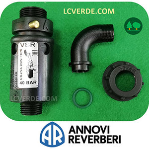 kit valvola sicurezza 40 bar pompa irrorazione Annovi Reverberi AR30 AR40 AR50 AR403 AR503 ricambio LCVERDE.com 1433