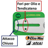 Barra Spranga 25 cm Motosega OleoMac GST250 Efco MTT2500 Maglie 58 Passo 1.4 ricambio LCVERDE.com 50290032r Oregon spare part