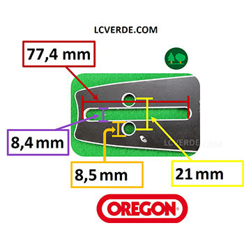 Barra Spranga 50 cm Oregon Motosega Active 51.51 56.56 62.62 Ibea 5000 5500 6000 Passo 3.8 Spessore 1.5 ricambio LCVERDE.com spare part