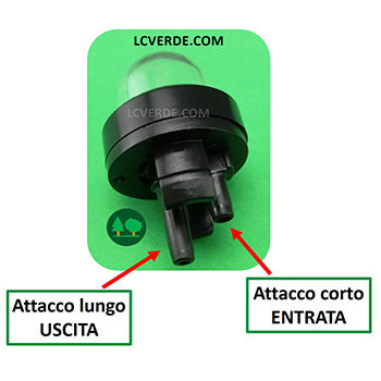 Bulbo Primer Pescaggio Miscela Carburatore Motosega Decespugliatore Soffiatore Tagliasiepe WALBRO ricambio LCVERDE.com