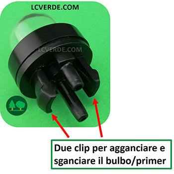 Bulbo Primer Pescaggio Miscela Carburatore Motosega Decespugliatore Soffiatore Tagliasiepe WALBRO ricambi LCVERDE.com spare parts