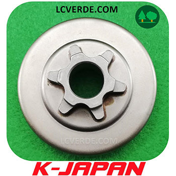 Campana Pignone Rocchetto Motosega K Japan KJCV3100 KJCV3101 ricambi LCVERDE.com 6 denti