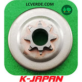 Campana Pignone Rocchetto Motosega K Japan KJCV3101 KJCV3100 ricambi LCVERDE.com 8 denti spare part