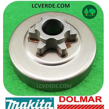 Campana Pignone Rocchetto Motosega Makita EA3100 EA3110 Dolmar PS310 PS311 ricambi LCVERDE.com 6 denti