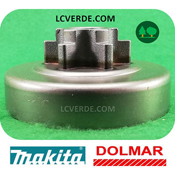 Campana Pignone Rocchetto Motosega Makita EA3100 EA3110 Dolmar PS310 PS311 ricambio LCVERDE.com 6 denti