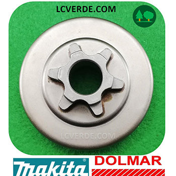 Campana Pignone Rocchetto Motosega Makita EA3100 EA3110 Dolmar PS310 PS311 ricambi LCVERDE.com 6 denti spare part