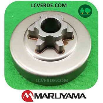 Campana Pignone Rocchetto Motosega Maruyama MCV3101 MCV3100 ricambi LCVERDE.com 6 denti