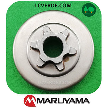 Campana Pignone Rocchetto Motosega Maruyama MCV3101 MCV3100 ricambi LCVERDE.com 6 denti spare part