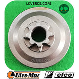 Campana Pignone Rocchetto Motosega OleoMac GS260 925 Efco MT2600 125 ricambi LCVERDE.com 8 denti spare part