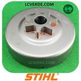 Campana Pignone Rocchetto Motosega Stihl MS290 MS310 MS390 029 034 036 039 ricambi LCVERDE.com 11256402000