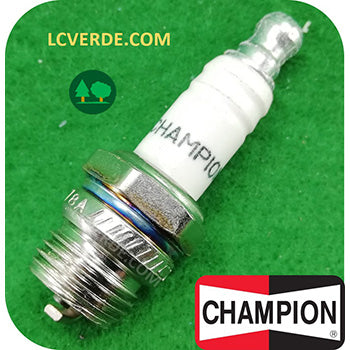 Candela Motore Miscela Benzina Champion DJ8J ricambio LCVERDE.com motosega decespugliatore tagliasiepe soffiatore 2 Tempi
