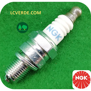 Candela Motore Miscela Benzina NGK CMR6H ricambio LCVERDE.com Decespugliatore Motosega Tagliasiepe Soffiatore 2 Tempi