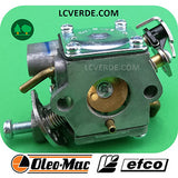 Carburatore Motosega LeoMac Efco GS35 MT350 GS350 MT3500 GSH40 MTH400 MTH4000 GSH 400 ricambi LCVERDE.com spare parts