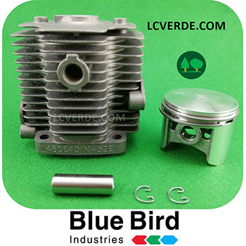 Cilindro Pistone Motore Decespugliatore BlueBird P540 M54 N52E ricambio LCVERDE.com spare parts