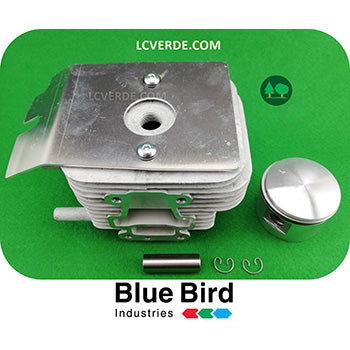 Cilindro Pistone Motore Decespugliatore BlueBird P56E ricambio LCVERDE.com spare parts