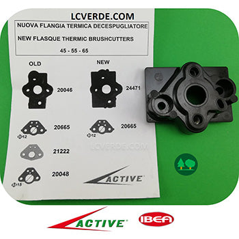 Collettore Aspirazione Flangia Termica Decespugliatore Active 4.5 5.5 6.5 Ibea 45 55 ricambi 24471 LCVERDE.com