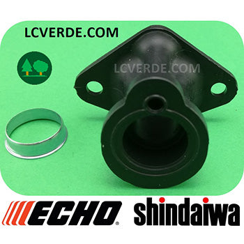 Collettore Aspirazione Flangia Termica Motosega Echo Shindaiwa CS260 CS2600 CS280 CS281 Shindaiwa 269T 280T ricambi LCVERDE.com spare parts