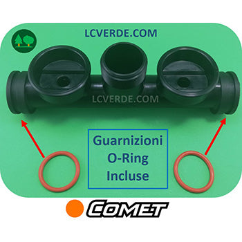 Collettore Aspirazione Pompa Irrorazione Comet P48 P50 ricambio LCVERDE.com