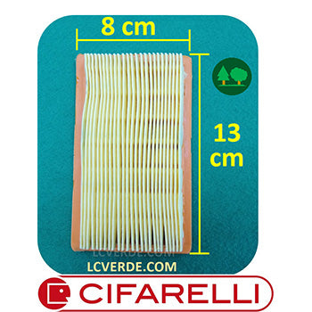 Filtro Aria Carta Atomizzatore Soffiatore Cifarelli BL3 V1200 MB88 ricambi LCVERDE 0609700