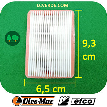 Filtro Aria Decespugliatore OleoMac Efco ricambi LCVERDE 61120018R