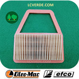 Filtro Aria Decespugliatore OleoMac Efco ricambi LCVERDE 61380013AR spare part