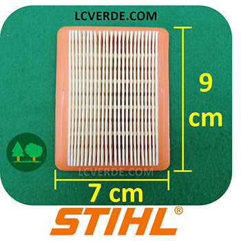 Filtro Aria Decespugliatore STIHL FS120 FS200 FS250 FS300 FS310 FS350 FS380 FS400 FS450 FS480 FR350 FR450 FR480 ricambi LCVERDE 41341410300 spare part