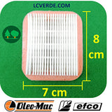 Filtro Aria Decespugliatore Tagliasiepe OleoMac Efco ricambi LCVERDE 61170016r