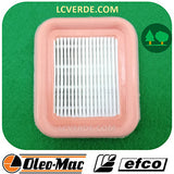 Filtro Aria Decespugliatore Tagliasiepe OleoMac Efco ricambi LCVERDE 61170016r spare parts