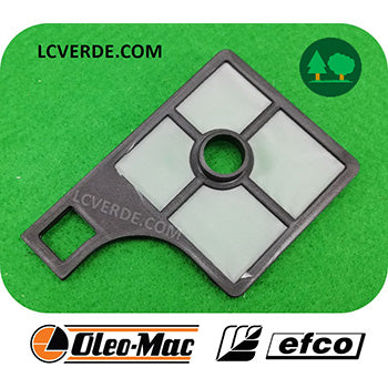 Filtro Aria Nylon Motosega OleoMac 931 932 Efco 131 132 ricambi LCVERDE 50030277R