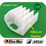 Filtro Aria Panno Motosega OleoMac Efco ricambi LCVERDE 50010367R