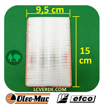 Filtro Aria Soffiatore Atomizzatore OleoMac AM162 BV162 BV163 Efco AT2062 SA2062 SA2063 ricambi LCVERDE 56520025R