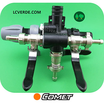 Gruppo comando Regolatore Pressione 3 vie Pompa Irrorazione Comet ricambi accessori LCVERDE.com 1204019500