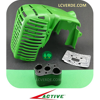 Kit Aggiornamento Collettore Aspirazione Flangia Termica Decespugliatore Active 2.5 2.9 ricambio LCVERDE.com 23875