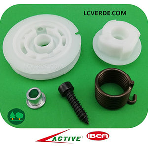 Kit Avviamento Semi Puleggia Molla Easy Start Motosega Active 39.39 40.40 Ibea 3900 4000 ricambi LCVERDE.com 36513