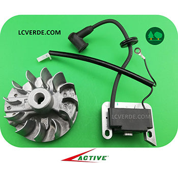 Kit Bobina Elettronica Volano Decespugliatore Active 3.5 4.0 ricambi LCVERDE.com