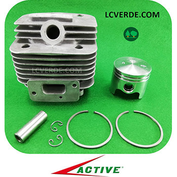 Kit Cilindro Pistone Fasce Elastiche Segmenti Decespugliatore Active 40 Versione Precedente ricambi LCVERDE.com 20661