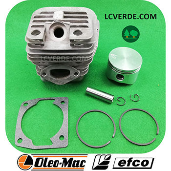 Kit Cilindro Pistone Fasce Elastiche Motore Motosega OleoMac GSH510 Efco MTH5100 ricambi LCVERDE.com 50310257