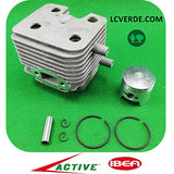 Kit Cilindro Pistone Motore Decespugliatore Active 2.4 Ibea 24 ricambio LCVERDE.com 25273 spare part