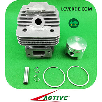 Kit Cilindro Pistone Fasce Elastiche Segmento Motore Decespugliatore Active 4.5 ricambi LCVERDE.com 20012