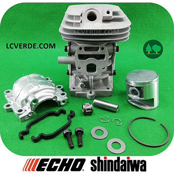 Kit Cilindro Pistone Fascia Elastica Motore Motosega Echo CS4510 Shindaiwa 451S ricambi LCVERDE.com P100004570 P100004580 spare part