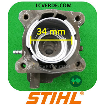 Kit Cilindro Pistone Motore Motosega STIHL MS150 ricambio LCVERDE.com spare parts