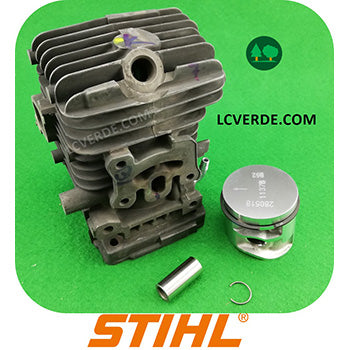 Set Cilindro Pistone 40mm Per Motosega STIHL MS201 - Ricambio #11450201200, Alta Qualità