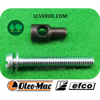 Kit Registro Tendicatena Catena Motosega OleoMac 931 932 Efco 131 132 MTT2500 MTT3600 ricambio LCVERDE.com 50032011